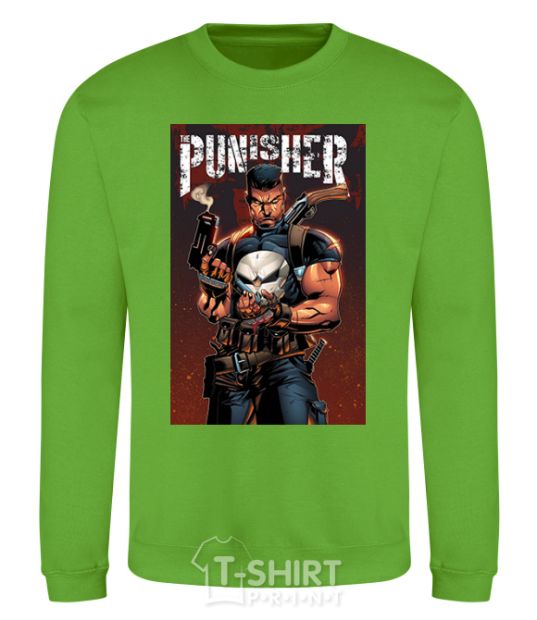 Свитшот The punisher art Лаймовый фото