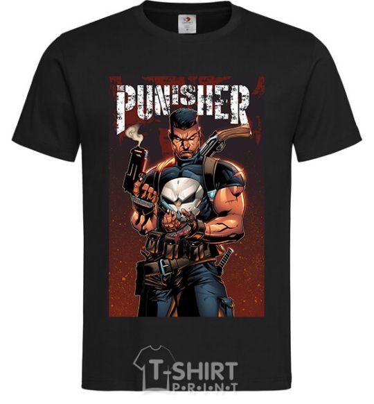 Men's T-Shirt The punisher art black фото