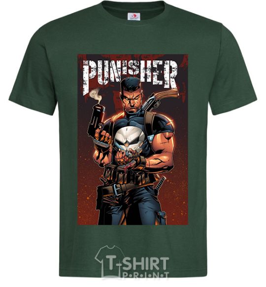 Men's T-Shirt The punisher art bottle-green фото