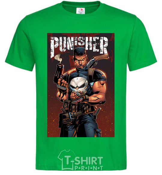 Men's T-Shirt The punisher art kelly-green фото