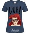 Women's T-shirt Аriel disney princess navy-blue фото