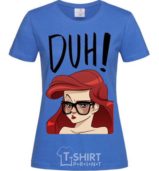 Women's T-shirt Аriel disney princess royal-blue фото