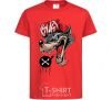 Kids T-shirt Swag wolf red фото