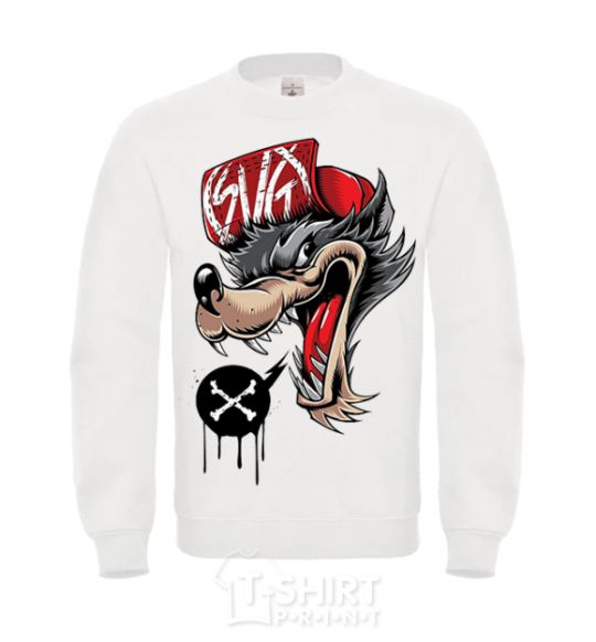 Sweatshirt Swag wolf White фото