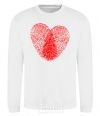 Sweatshirt Heart imprint White фото