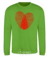 Sweatshirt Heart imprint orchid-green фото