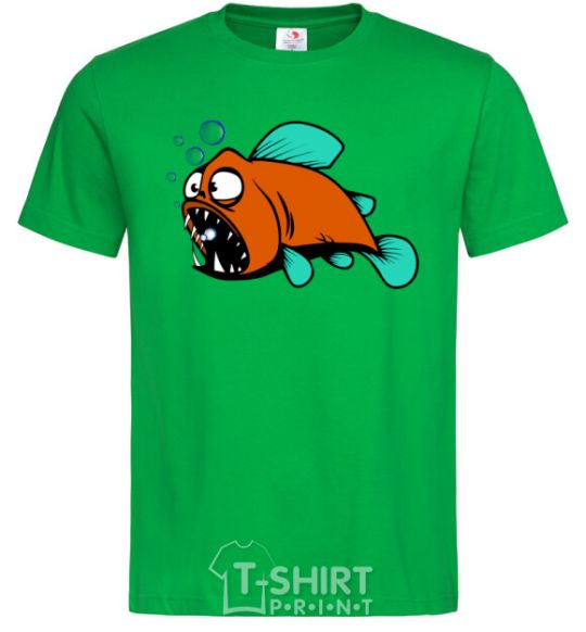 Men's T-Shirt The fish are in shock kelly-green фото