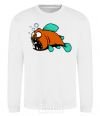 Sweatshirt The fish are in shock White фото