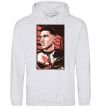 Men`s hoodie Jon Bernthal sport-grey фото