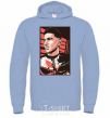 Men`s hoodie Jon Bernthal sky-blue фото