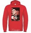 Men`s hoodie Jon Bernthal bright-red фото