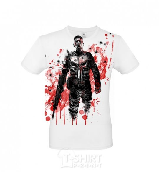 Men's T-Shirt Jon Bernthal the Punisher White фото