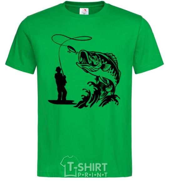 Men's T-Shirt Big fish kelly-green фото