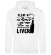 Men`s hoodie Floatin' the river and killin' my liver White фото