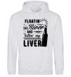 Men`s hoodie Floatin' the river and killin' my liver sport-grey фото