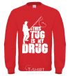 Sweatshirt This tug is my drug yellow фото