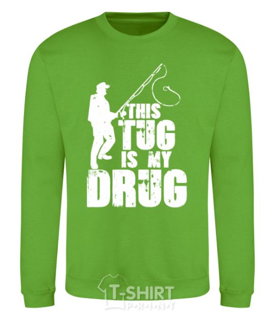 Sweatshirt This tug is my drug orchid-green фото