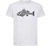 Kids T-shirt Fish skeleton V.1 White фото