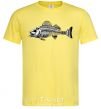 Men's T-Shirt Fish skeleton V.1 cornsilk фото