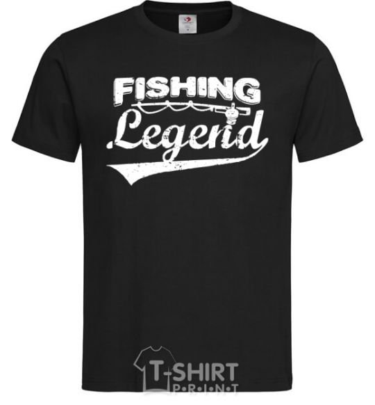 Мужская футболка Fishing legend Черный фото