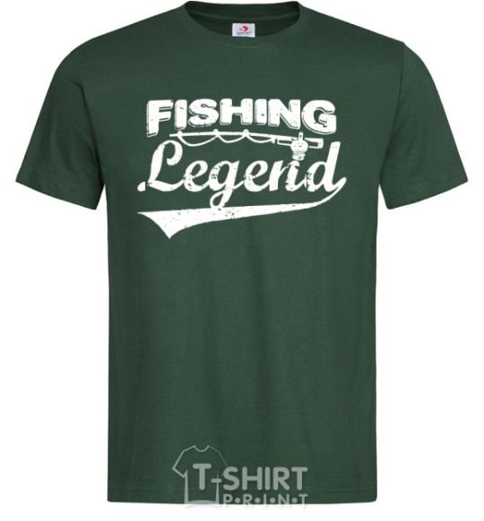 Мужская футболка Fishing legend Темно-зеленый фото