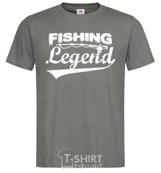 Мужская футболка Fishing legend Графит фото