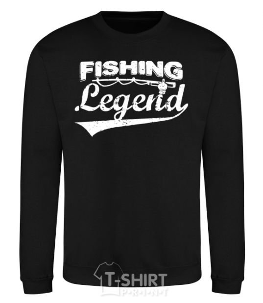 Свитшот Fishing legend Черный фото