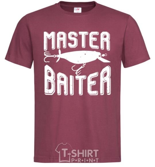 Men's T-Shirt Master baiter burgundy фото