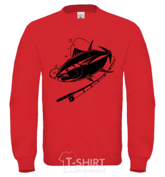 Sweatshirt Fish on the hook yellow фото