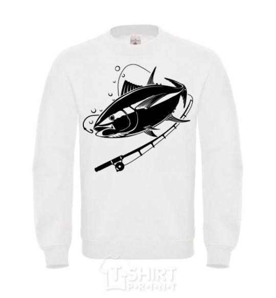 Sweatshirt Fish on the hook White фото