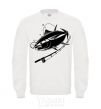 Sweatshirt Fish on the hook White фото