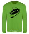 Sweatshirt Fish on the hook orchid-green фото