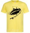 Men's T-Shirt Fish on the hook cornsilk фото