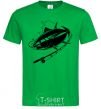 Men's T-Shirt Fish on the hook kelly-green фото