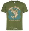 Men's T-Shirt Bass fishing millennial-khaki фото