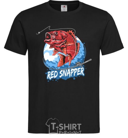 Мужская футболка Red snapper Черный фото