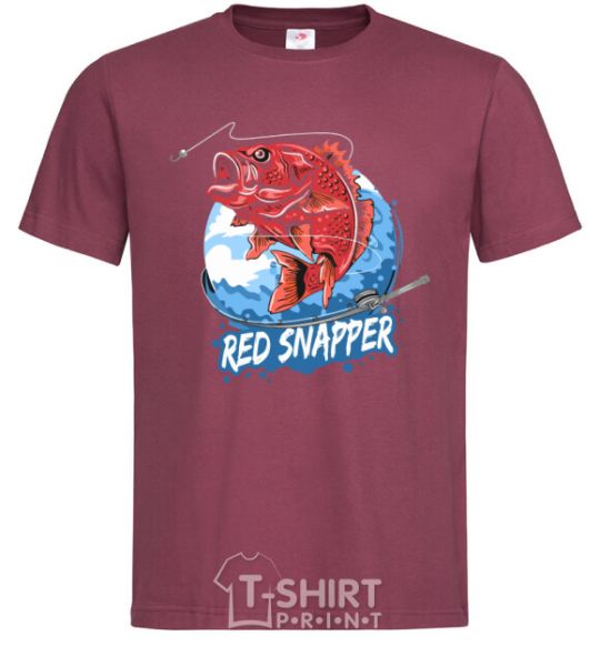 Мужская футболка Red snapper Бордовый фото