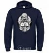 Men`s hoodie A sketch of Walter White navy-blue фото