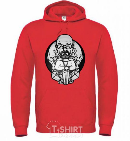 Men`s hoodie A sketch of Walter White bright-red фото