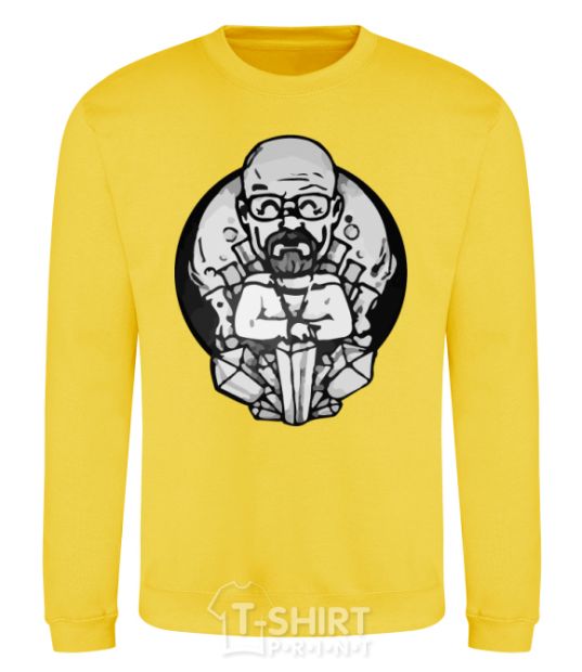 Sweatshirt A sketch of Walter White yellow фото