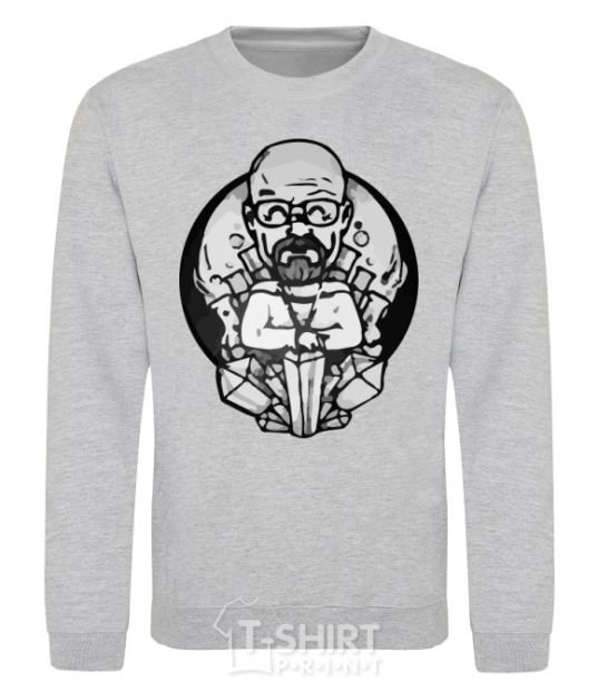 Sweatshirt A sketch of Walter White sport-grey фото