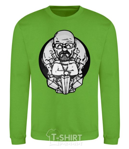 Sweatshirt A sketch of Walter White orchid-green фото