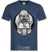 Men's T-Shirt A sketch of Walter White navy-blue фото