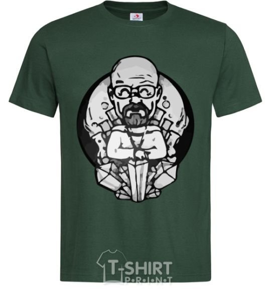 Men's T-Shirt A sketch of Walter White bottle-green фото