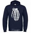 Men`s hoodie Pomegranate hand navy-blue фото