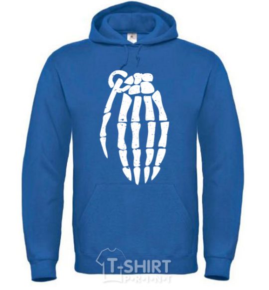 Men`s hoodie Pomegranate hand royal фото