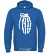 Men`s hoodie Pomegranate hand royal фото