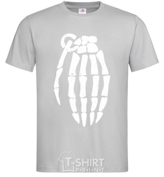 Men's T-Shirt Pomegranate hand grey фото