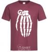 Men's T-Shirt Pomegranate hand burgundy фото