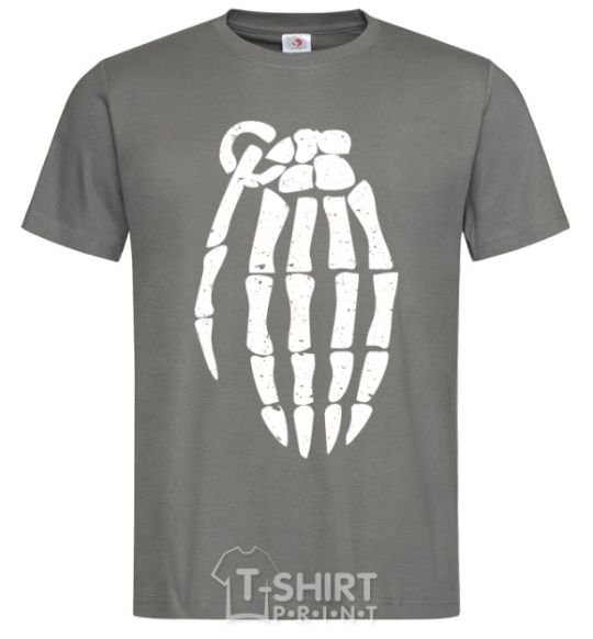 Men's T-Shirt Pomegranate hand dark-grey фото